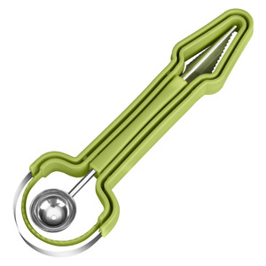 3-in-1 Stainless Steel Manual Corer <b>Vegetable</b> Peeler Apple Corer Spoon Household Kitchen Use PP Cutting <b>Tool</b> Bamboo Metal - Product Image 1