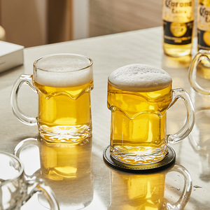 แก้ว<span class=keywords><strong>เบียร์</strong></span>พร้อมหูจับ,บาร์เบลเยียม <span class=keywords><strong>Hoegaarden</strong></span> แก้วน้ำใสพิมพ์โลโก้ - Product Image 4