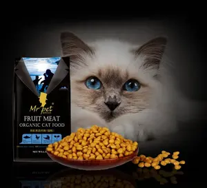 Mr.pet bon marché top cuties happy special smile dry frozen cat food thon fish 500 g/sac à vendre