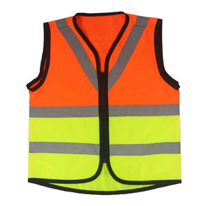سترة عاكسة للضوء مخصصة للبناء من HBC، سترة بدون أكمام عالية الوضوح للسلامة على الطرق، ملابس عمل عاكسة للضوء - Product Image 2