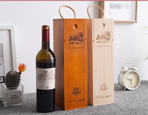 Custom Logo Blank Unfinished Competitive Price 6 Single Wine Bottle Gift Wooden Wine Box