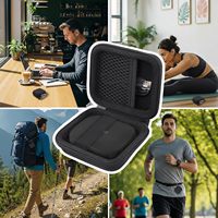 Étui de transport portable en EVA avec mousqueton pour écouteurs SHOKZ OpenFit Pro Open-Ear