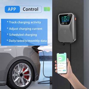 <span class=keywords><strong>Cargador</strong></span> de Vehículos Eléctricos AC 7kW 22kW 11kW Tipo 2 NACS CHAdeMO WiFi LCD OCPP NFC Impermeable RoHS Distribuidor Directo Público de Calle ODM Columna - Product Image 3
