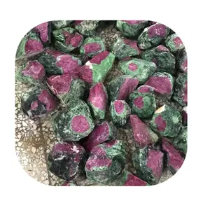 New arrivals Premium crystals minerals raw stones natural ruby zoisite rough stones for Decor carving