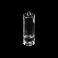 Flacon de parfum et de fragrance en verre de forme cylindrique, base épaisse, 58 ml, longue durée, couleur personnalisable