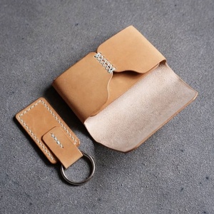 กระเป๋าสตางค์ทรงบางแบบสั่งทำ Boshiho สำหรับผู้ชาย สไตล์วินเทจ สีน้ำตาลคลาสสิก หนังแท้ ใส่บัตรได้ - Product Image 1