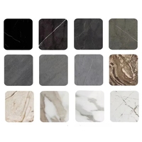 Panneau haute brillance De Pared Demarmol plaque de cristal de carbone marbre carbone Rock Board 3d panneau mural décoratif noir