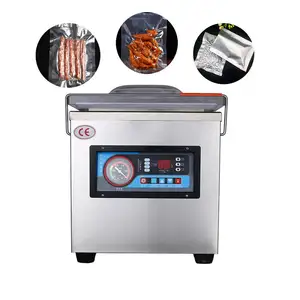 Hot Selling High Sealing Property Keep Fresh Potato/Fish Seafood Continuous Automatic Vacuum Packaging Machine