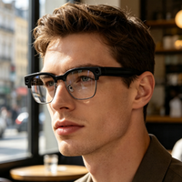 Lunettes intelligentes Meta AI avec caméra 8MP, étui de chargement, appels Wi-Fi, traduction IA et commande vocale