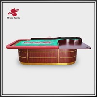 Table de Roulette Russe en Bois Vente Directe Usine MIR Style Européen et Américain Roulette à Zéro Unique et Double Zéro