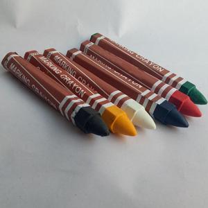 Crayon industriel hexagonal de couleur orange fluorescent rose ordinaire pour le marquage du bois forestier - Product Image 6