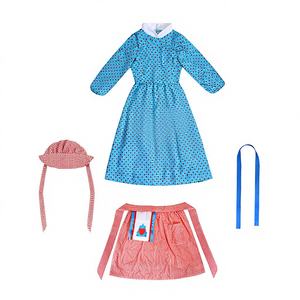 Disfraz de Niña para el Día Nacional 2026, Vestido Colonial Azul de las Praderas con Mangas Largas para Halloween, Inspirado en Películas y Televisión - Product Image 4