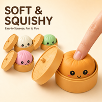 Jouets Squishies Géants à Couleurs Changeantes, Modèle Dumplings, Lot de Dumplings Squishy Souples et Extensibles à Presser, Livraison Gratuite