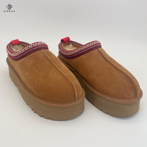 High Quality Tazzman Ugly <strong>Women's</strong> Thermal Winter Snow <strong>Boots</strong> Real Cowhide Suede Thick Slip-on <strong>Sheepskin</strong> Lining - Product Image 1