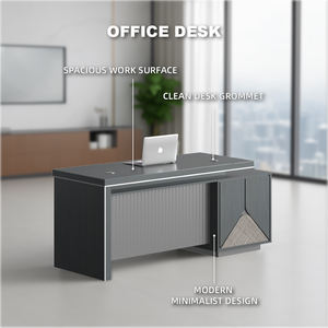 पेशेवर कार्यालयों के लिए स्वच्छ डिजाइन और विशाल वर्कटॉप के साथ आधुनिक कार्यालय डेस्क - Product Image 2
