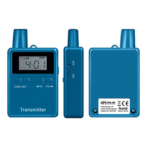 Guide touristique portable sans fil émetteur talkie-walkie interphone numérique 4G et 2.4G avec fonction de charge pour les conférences - Product Image 1