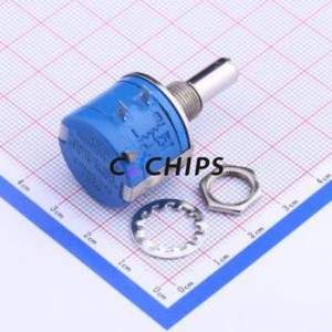 Resistencia Ajustable/Potenciómetro 3540S-1-102L, Componente de Orificio Pasante (THT), Resistencia de 1kOhm, 5%, 2W - Product Image 2