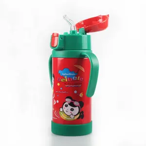 2024 Ebay new design kids pump logo stainless steel water bottle for kids