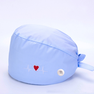 उच्च गुणवत्ता कपास डॉक्टर नर्सों बाल Headwear चिकित्सा कपड़ा चिकित्सकीय स्वच्छता सर्जिकल स्क्रब टोपी - Product Image 6