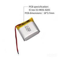 HZ 103030 850mAh 3.7V Baterai Li-Po Lithium Polymer Isi Ulang Sel Li-ion untuk Pelacak GPS Perangkat Pintar yang Dapat Dipakai