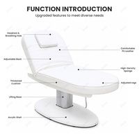 Fauteuil de thérapie esthétique électrique JOXIN avec commande filaire et base de piédestal LED pour la personnalisation de projets de salon