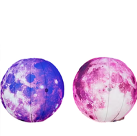 Ballons ronds gonflables géants publicitaires Terre, Lune, Planètes avec lumières LED