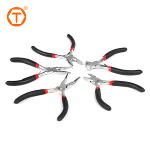 Herramienta pequeña para hacer joyas, doblado de alambre, cadena de aguja larga de 4,5 pulgadas, combinación de nariz, juego de Mini alicates de precisión de corte - Product Image 1