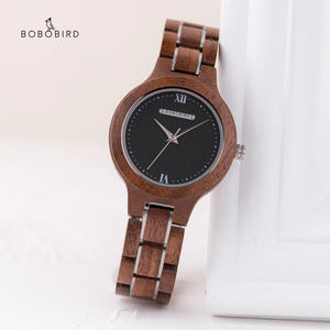 BOBO uccello di alta qualità stile classico importato al quarzo movimento <span class=keywords><strong>orologi</strong></span> in legno per le donne di nuovo arrivo elegante in legno orologio da donna - Product Image 1