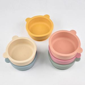 Plato de Silicona con Succión para Bebés, Diseño de Dibujos Animados, Apto para Alimentos, para el Destete de Niños Pequeños, Vajilla para la Mesa de Comedor - Product Image 1