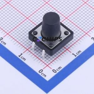 K2-1103DP-P4SW-04 Tactile Switch Through hole Component (THT)-4P,12x12mm Switch 2.5N Through Hole 12mm 12mm - Product Image 1