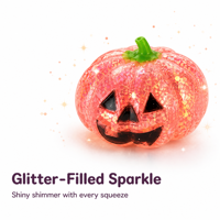 Jouet Squishy Citrouille d'Halloween en Caoutchouc Thermoplastique Ultra-Doux à Rebond Lent, Anti-Stress, Pièce Décorative Portable