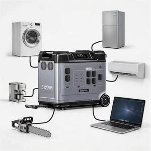 เครื่องกำเนิดไฟฟ้าพลังงานแสงอาทิตย์แบบพกพา 3600W 5120Wh พร้อมปลั๊ก EU สำหรับสำรองไฟบ้านแบบออฟกริด รุ่น P5000E PRO Solar สำหรับใช้ในบ้าน - Product Image 1