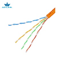 Câble Ethernet Cat5e UTP d'usine, 8 conducteurs, 4 paires, 24AWG, 0,5 mm, conducteur CCA, gaine PVC, neuf, 1000 pi/305 m