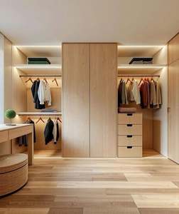 Hot Sale Closet Customized Wardrobe Cabine MDF Latest Cabinet Living Room Bedroom Wardrobes Design - Product Image 1