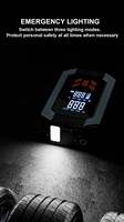 Portable 12V Car Jump Starter 7200mAh Power Bank with Air Pump and Tire Pressure Monitor Jump Starter & Inflator in One