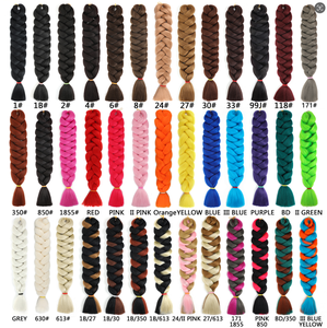 Extensión de Cabello <span class=keywords><strong>Kanekalon</strong></span> para Trenzas Africanas Ghana al por Mayor, Ombre Yaki Jumbo Braids 165g, Cabello Sintético para Trenzar Ultra - Product Image 4