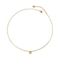 Collier pendentif plaqué or en acier inoxydable 316L avec initiale N, chaîne serpent minimaliste, unisexe, pour un usage quotidien, tendance