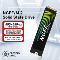 Disque SSD interne M2 3D à interface NGFF 128 Go/256 Go/512 Go/1 To avec vitesse de lecture de 500-550 Mo/s pour ordinateurs portables