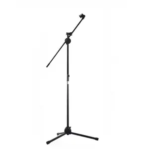 Wholesale Adjustable Height Black Microphone Stand Floor Tripod Microphone Stand