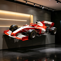 Sculpture de modèle de Formule 1 à grande échelle, voiture de course grandeur nature pour exposition en centre commercial ou salle d'exposition