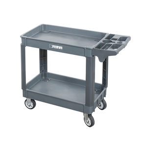 Fervi C065/2 Carro de doble bandeja en polipropileno, capacidad de carga 250kg - Product Image 1