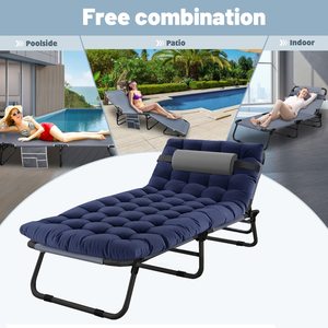 Lit <span class=keywords><strong>de</strong></span> <span class=keywords><strong>camping</strong></span> pliable en aluminium, chaise <span class=keywords><strong>de</strong></span> plage, chaise longue - Product Image 4