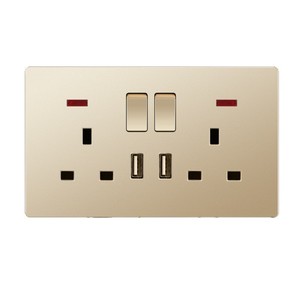 Anh tiêu chuẩn chuyển đổi ổ cắm vàng một mở <span class=keywords><strong>13A</strong></span> ổ cắm hai mở đa chức năng năm lỗ USB ổ cắm Bảng điều khiển - Product Image 4