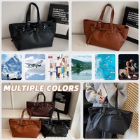 Tas Laptop Tote PU Ringan Tahan Lama dengan Logo Custom, Kapasitas Besar, Tas Selempang untuk Bisnis, Kerja, Kantor, Perjalanan, Gym, Sekolah, Olahraga