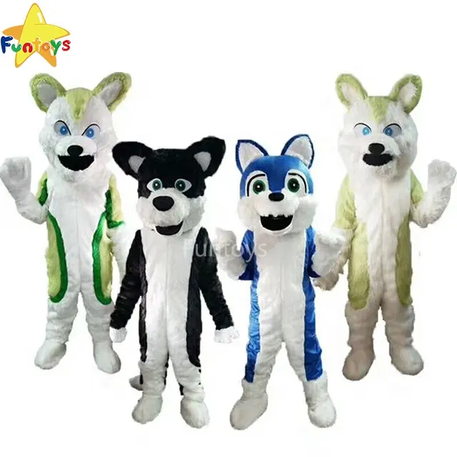 Funtoys-Disfraz de perro Husky y zorro para adulto, traje de Mascota, traje de Lobo, Cosplay, vestido de fiesta