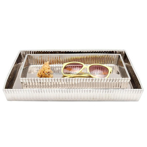 Juego de baño plateado de acero inoxidable con acabado elegante, perfecto para una elegante organización del baño - Product Image 6