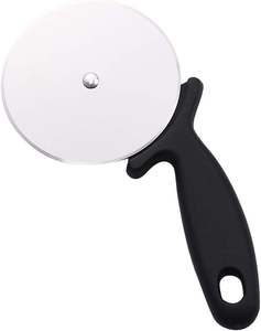 Soporte Pizza Roller Knife Tool Cortador de pizza Alta calidad al por mayor Acero inoxidable portátil Logotipo personalizado Plata Sostenible - Product Image 2