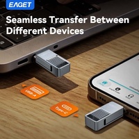 Clé USB EAGET CU32-2 double 2-en-1 32/64/128/256 Go USB 3.0 en métal avec mécanisme pivotant pour MacBook, téléphone, tablette – Clé USB Flash Bellek Memoria