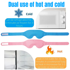 Terapia de frío Compresa caliente <span class=keywords><strong>Gel</strong></span> Paquete de hielo Eliminación de ojeras Máscara de enfriamiento para los ojos - Product Image 3