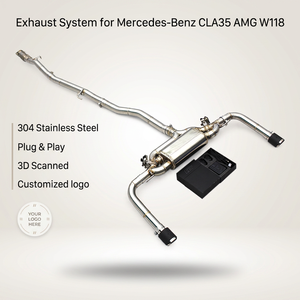 Silenciador Deportivo OEM con Válvula para Mercedes-Benz CLA35 AMG W118 2.0T, Sistema de Escape Boska de Acero Inoxidable con Control Dinámico - Product Image 1